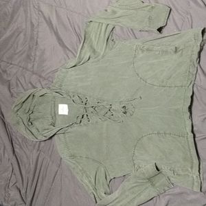 American Eagle Olive Green pullover hoodie